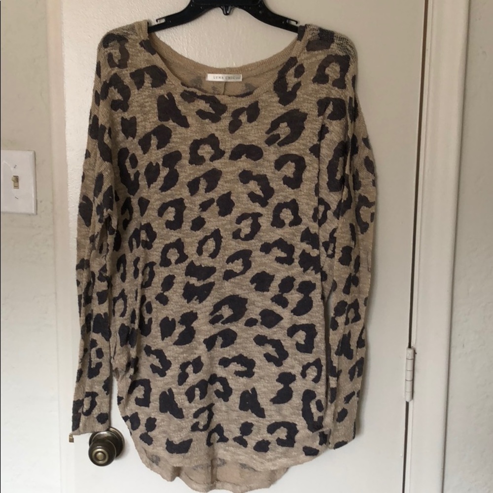 Luna chic leopard print tunic